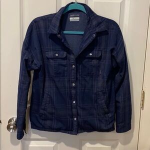 Columbia Double Lined Shirt Jacket Plaid EUC